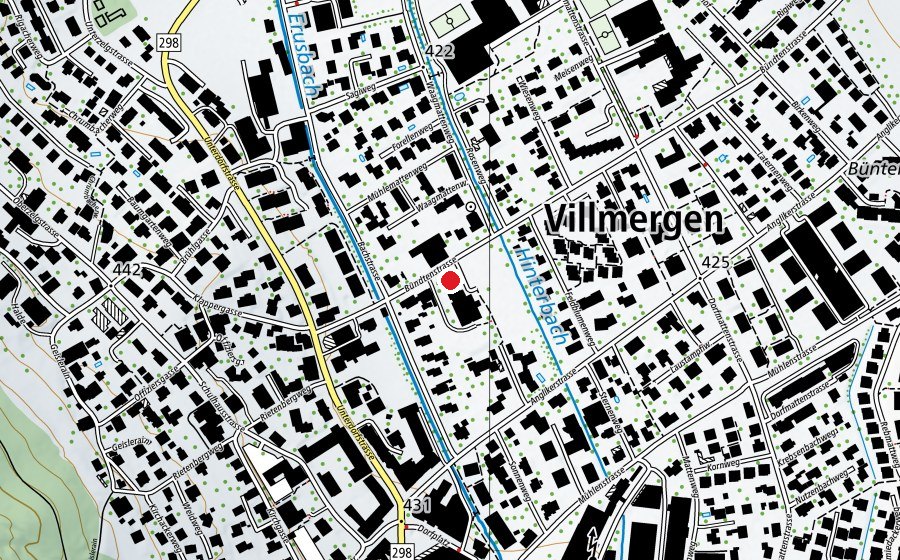 Mappa con la posizione di Kindergartenzentrum Bündten (Scuola dell’infanzia)