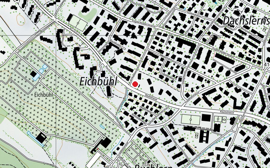 Mappa con la posizione di Kinderhort Dachslern 1+3 (Scuola dell’infanzia)