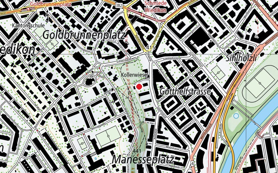 Map showing the location of Kinderhort Stein 1+2 Mittag-Abend (Kindergarten)