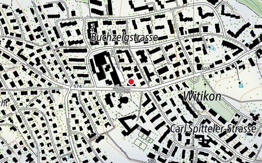 Map showing the location of Kinderkrippe Apfelblüte (Kindergarten)