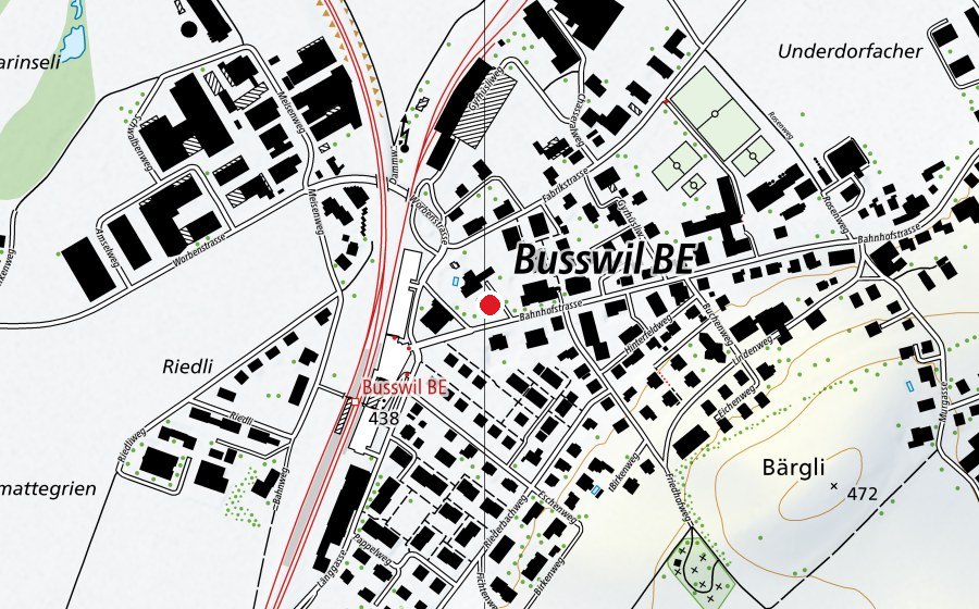 Carte indiquant l’emplacement de Kinderkrippe Balu (École enfantine)