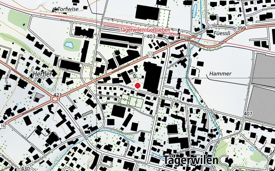 Mappa con la posizione di Kinderkrippe Calimero (Scuola dell’infanzia)