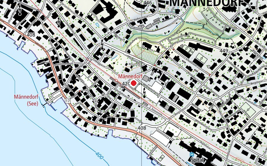 Map showing the location of Kinderkrippe Zauberloki (Kindergarten)