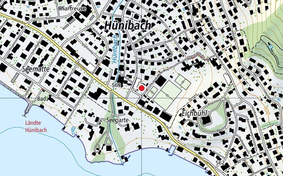 Carte indiquant l’emplacement de Kita Eichgüetli (École enfantine)