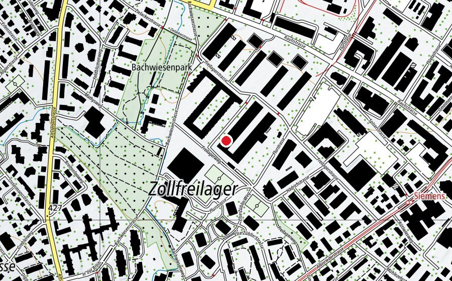 Map showing the location of Kita Fugu (Kindergarten)