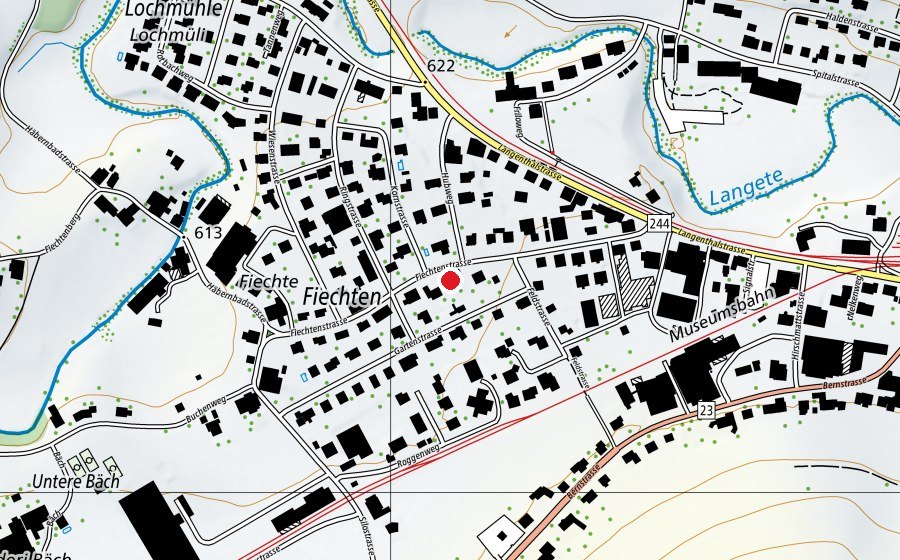 Mappa con la posizione di Kita Huttwil und Umgebung (Scuola dell’infanzia)