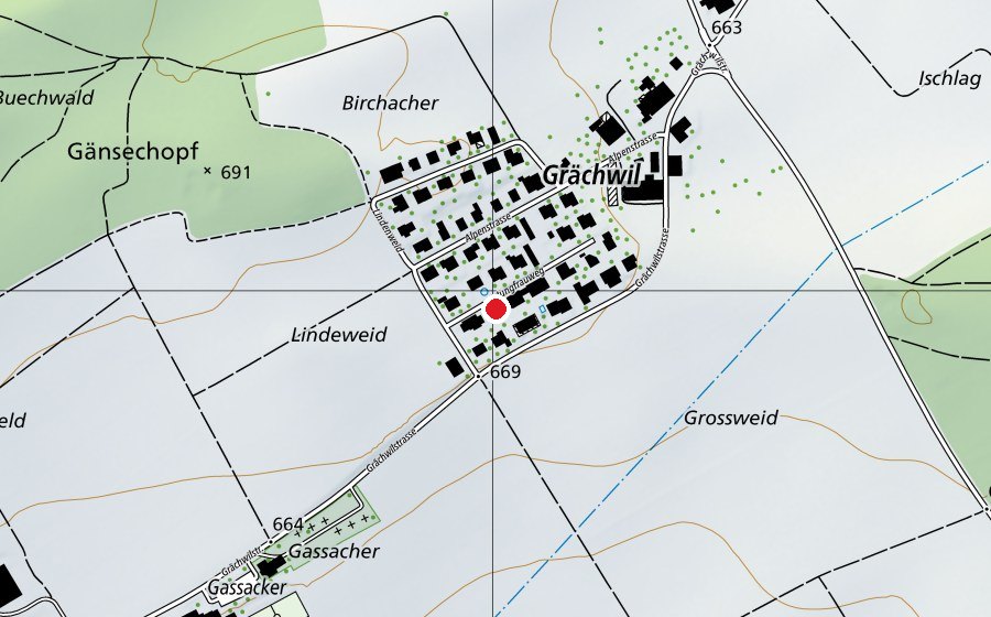 Carte indiquant l’emplacement de KiTa Nanuq (École enfantine)