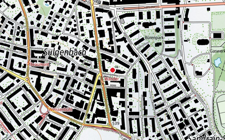 Carte indiquant l’emplacement de KITA Yeladim (École enfantine)