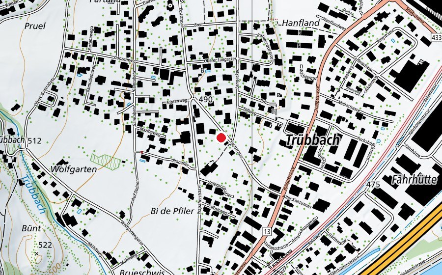 Map showing the location of KITAWAS Kindertagesstätten (Kindergarten)