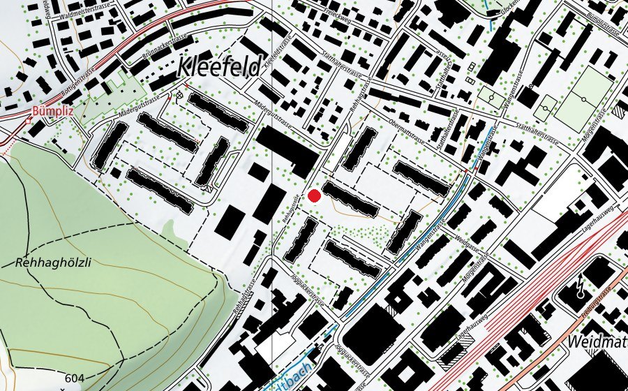 Map showing the location of Kleefeld I (Kindergarten)