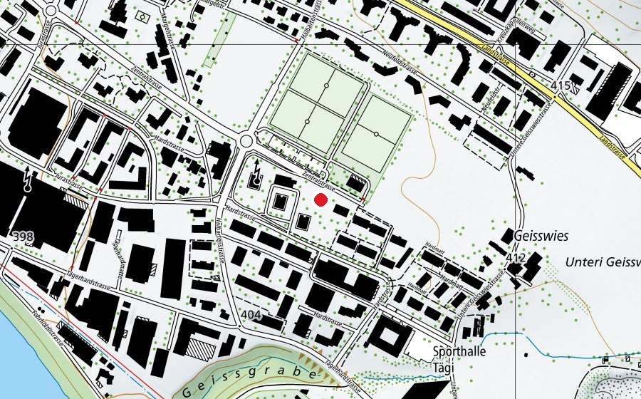 Mappa con la posizione di Kreuzzelg 2 (Scuola dell’infanzia)