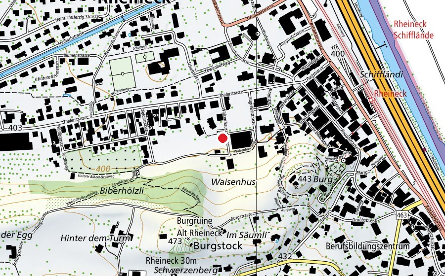 Map showing the location of Kugelwis (Kindergarten)