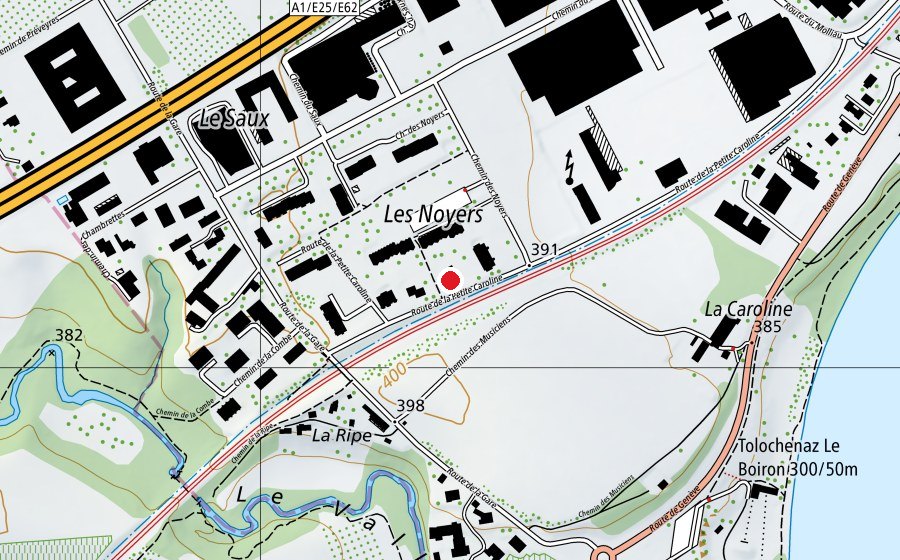 Map showing the location of L'Eléphant Bleu (Kindergarten)