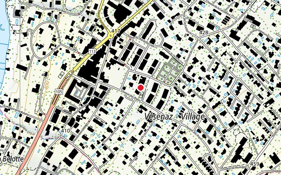 Map showing the location of L'Ile aux Mômes Crèche intercommunale (Kindergarten)