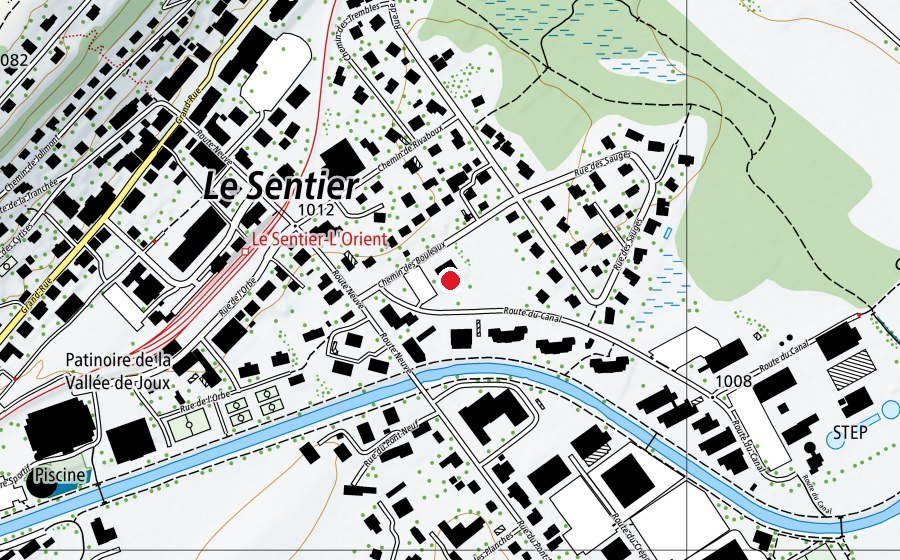 Map showing the location of La Boéberie (Kindergarten)