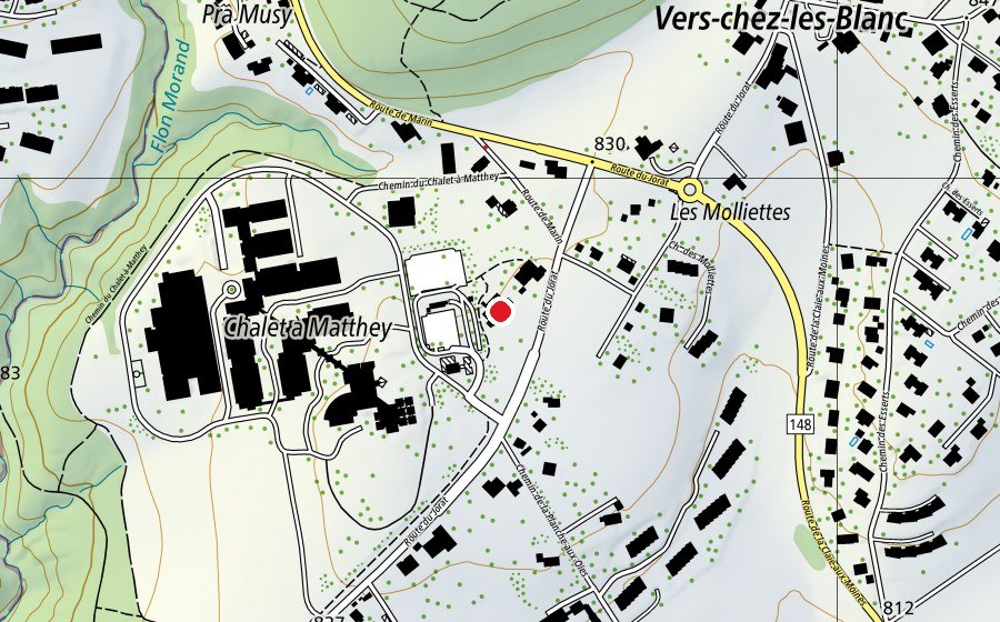 Karte mit dem Standort von La Case (Kindergarten)