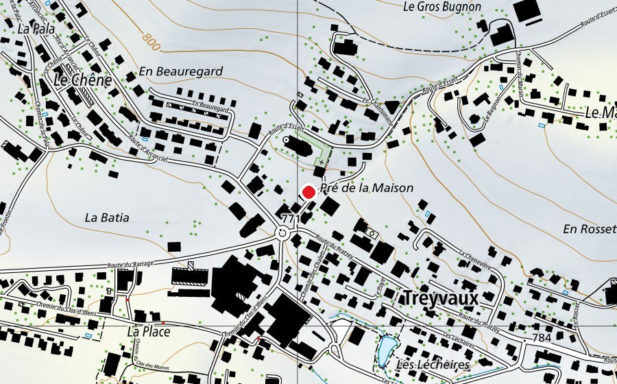 Mappa con la posizione di La Treyjoyeuse (Scuola dell’infanzia)