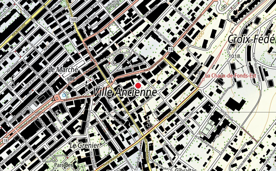 Carte indiquant l’emplacement de Le Carrousel (École enfantine)