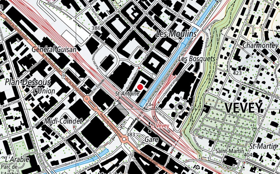 Mappa con la posizione di Les Ateliers (Scuola dell’infanzia)