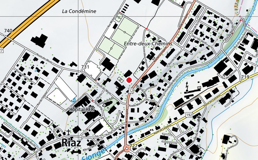 Carte indiquant l’emplacement de Les Chemins de l'Enfance (École enfantine)