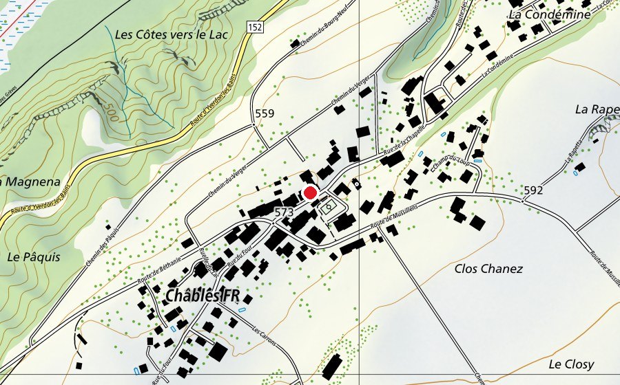 Carte indiquant l’emplacement de Les P'tits Potes (École enfantine)
