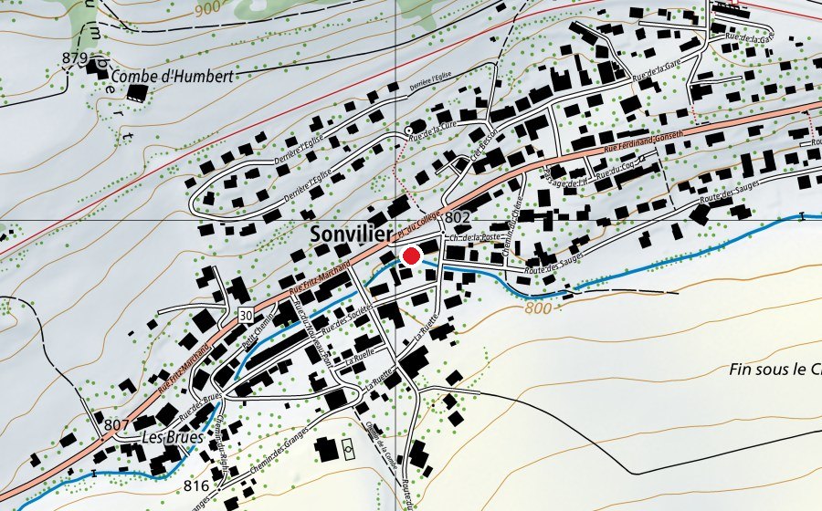 Map showing the location of Les Razmokets (Kindergarten)