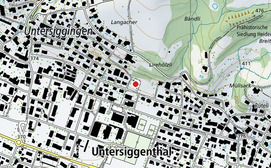 Karte mit dem Standort von Lieren (Kindergarten)