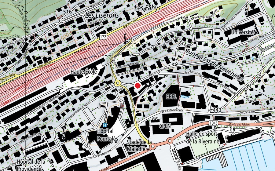 Map showing the location of Ma Crèche sous les Etoiles (Kindergarten)