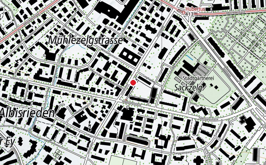 Map showing the location of Mittag-/Abendhort Altweg 4 (Kindergarten)