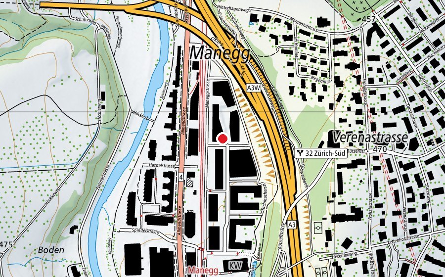 Mappa con la posizione di Murmeli Huus Greencity (Scuola dell’infanzia)