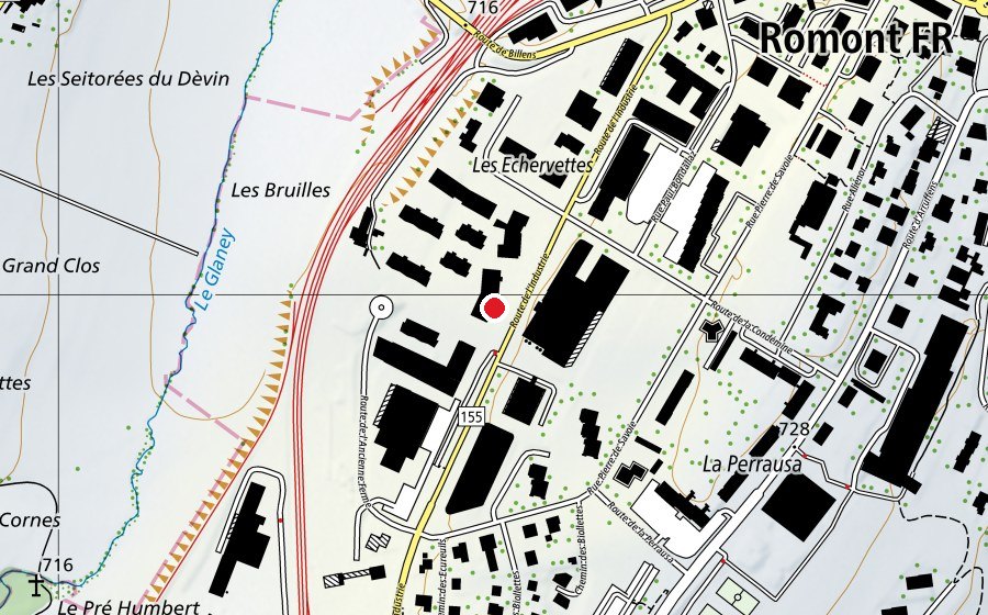 Carte indiquant l’emplacement de Pop e Poppa (École enfantine)
