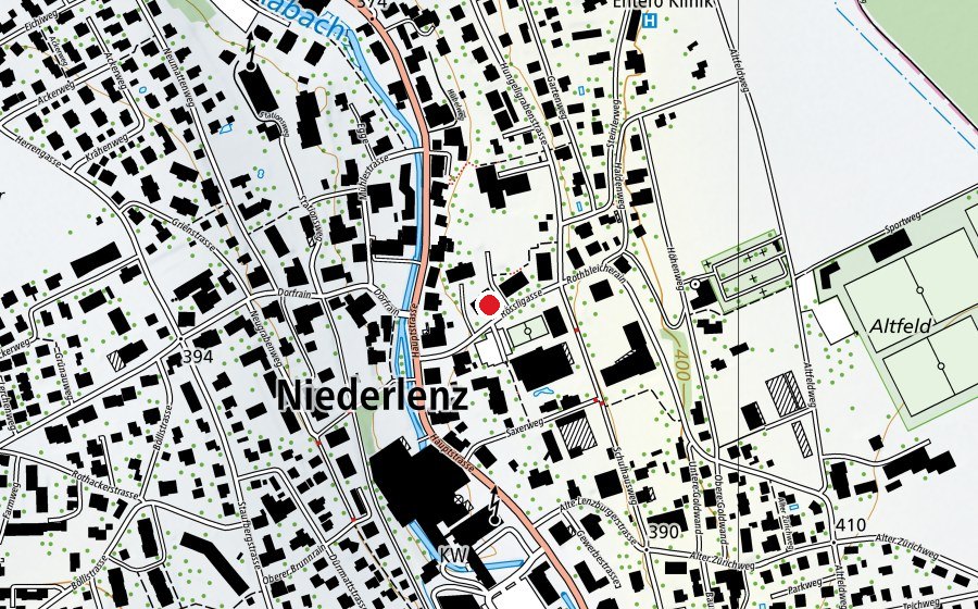 Map showing the location of Rägeboge (Kindergarten)