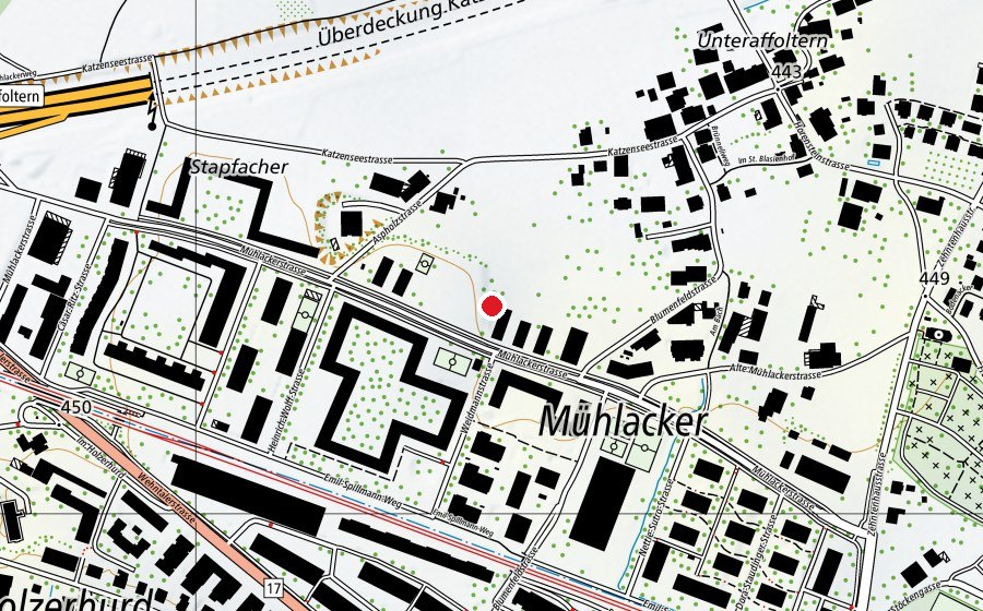 Mappa con la posizione di Schulanlage Ruggächer (Scuola dell’infanzia)