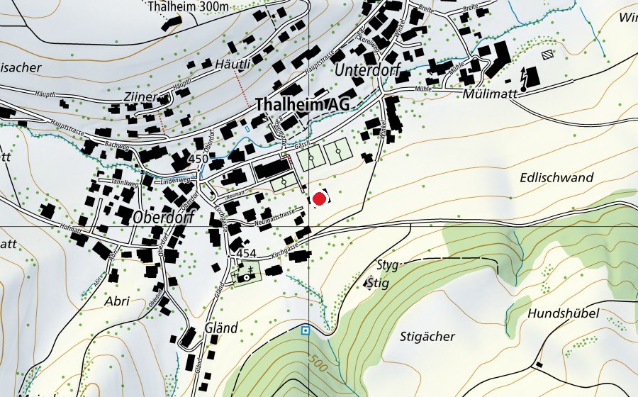 Carte indiquant l’emplacement de Schulhaus Neumatt (École enfantine)