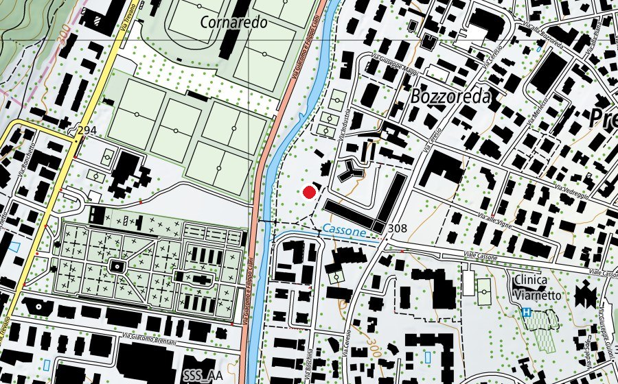 Carte indiquant l’emplacement de Scuola dell'infanzia Bozzoreda (École enfantine)