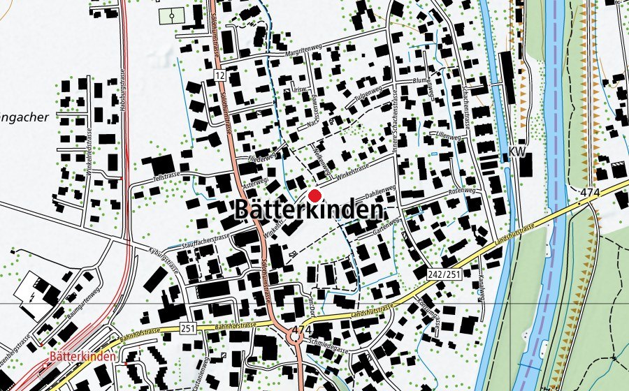 Carte indiquant l’emplacement de Spielgruppe Rägeboge (École enfantine)