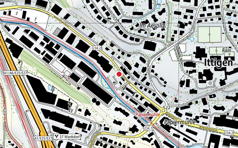 Map showing the location of Spielgruppe Schlupf (Kindergarten)