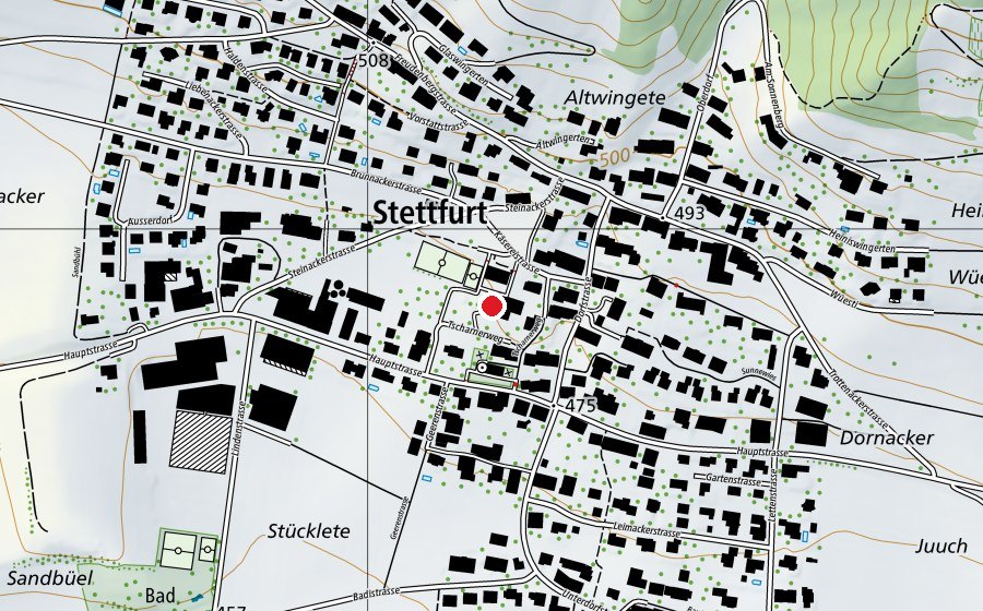Karte mit dem Standort von Spielgruppe (Kindergarten)