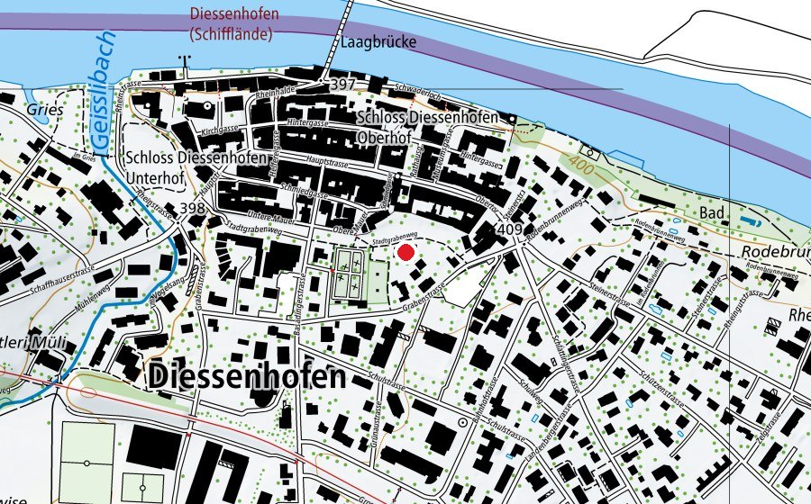 Carte indiquant l’emplacement de Stadtgraben (École enfantine)