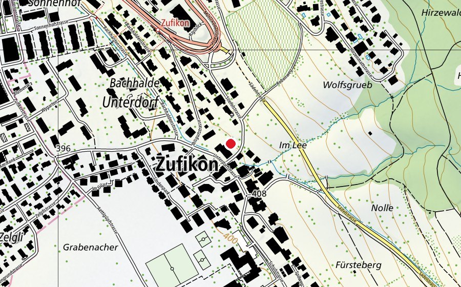 Carte indiquant l’emplacement de Sunneboge (École enfantine)