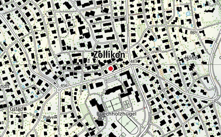 Carte indiquant l’emplacement de Tageskindergarten Bienehuus (École enfantine)
