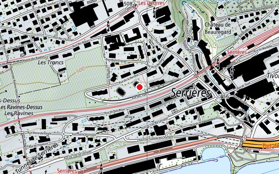 Map showing the location of Trottinette (Kindergarten)