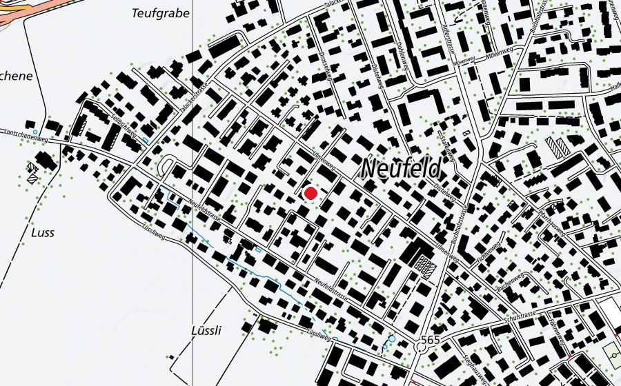 Mappa con la posizione di Ulmenweg (Scuola dell’infanzia)