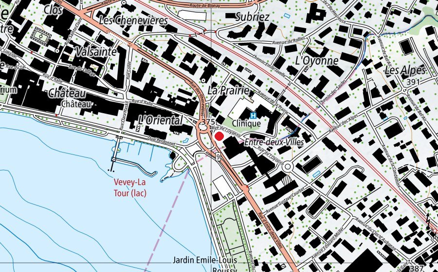 Mappa con la posizione di Vilarose (Scuola dell’infanzia)