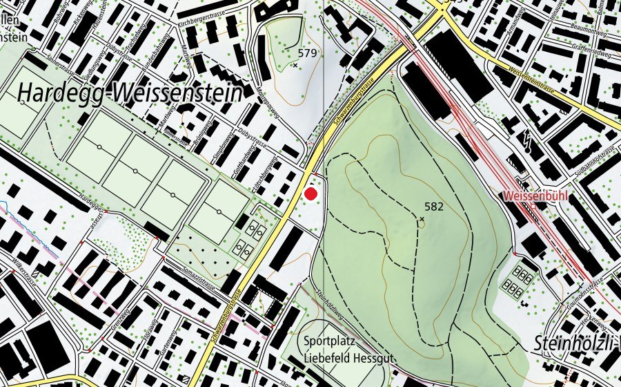 Carte indiquant l’emplacement de Waldkindergarten Chindertroum (École enfantine)