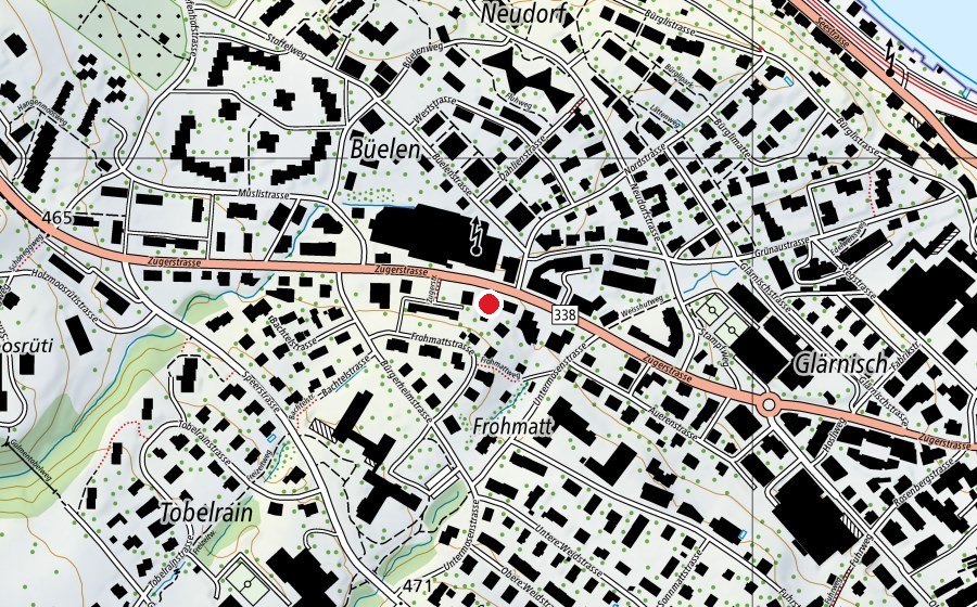 Map showing the location of wandelbar (Kindergarten)