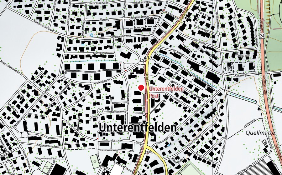 Mappa con la posizione di Äntenäscht (Asilo nido)