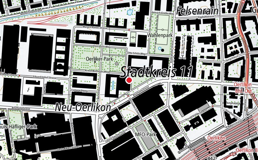 Map showing the location of Allegra Kinderhaus Im Birch (Childcare)