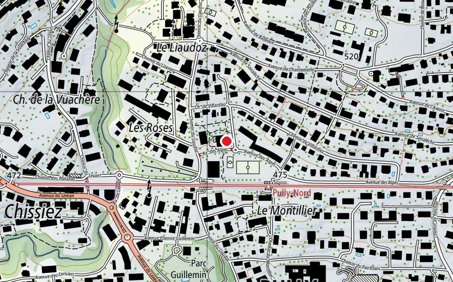 Map showing the location of APEMS le Cube (Childcare)