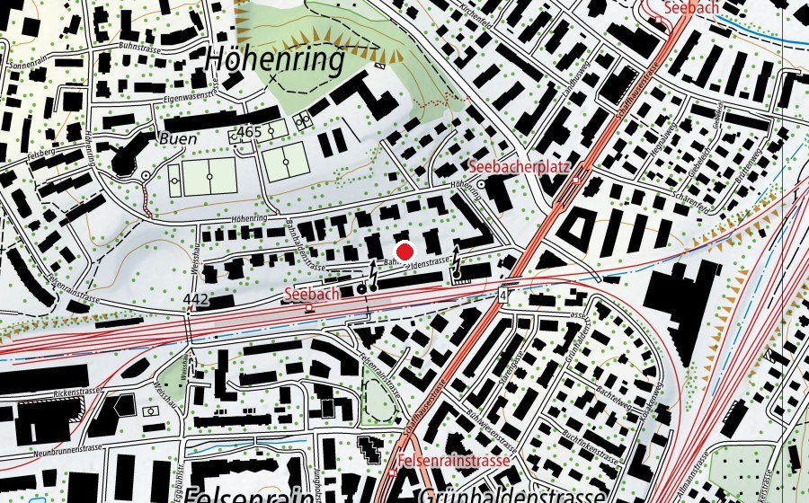 Carte indiquant l’emplacement de Bambi (Crèche)